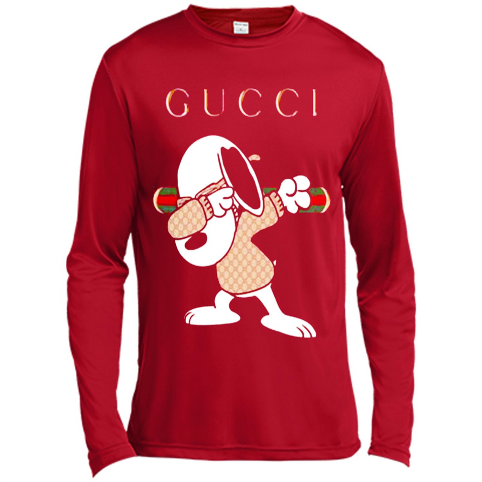 SNOOPY GUCCI DABBING - Canvas Long Sleeve T-Shirt