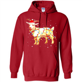 Christmas Lights Goat Wearing Santa Hat Funny Xmas - Hoodie