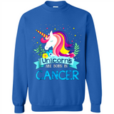 Unicorns are born in Cancer Birthday Rainbow Gift Custom Ultra Cotton
