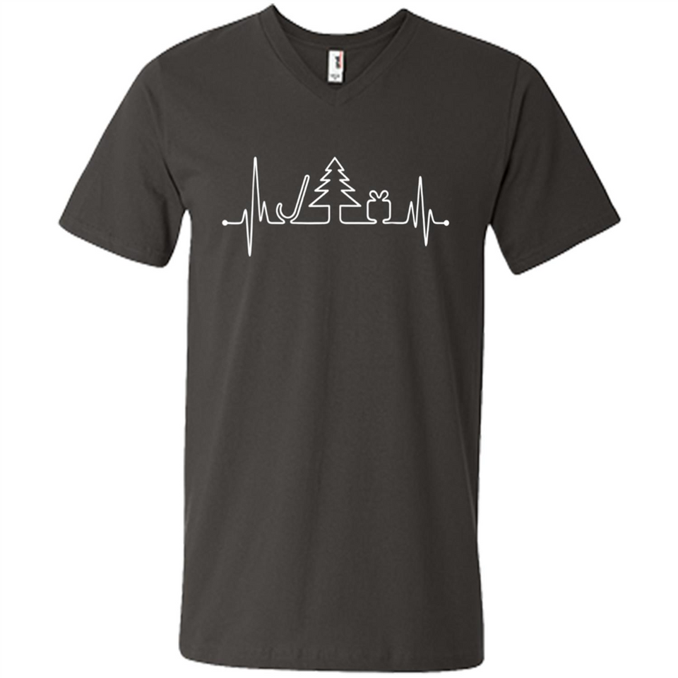 Heartbeat Christmas Tree T-shirt Funny Xmas Costume