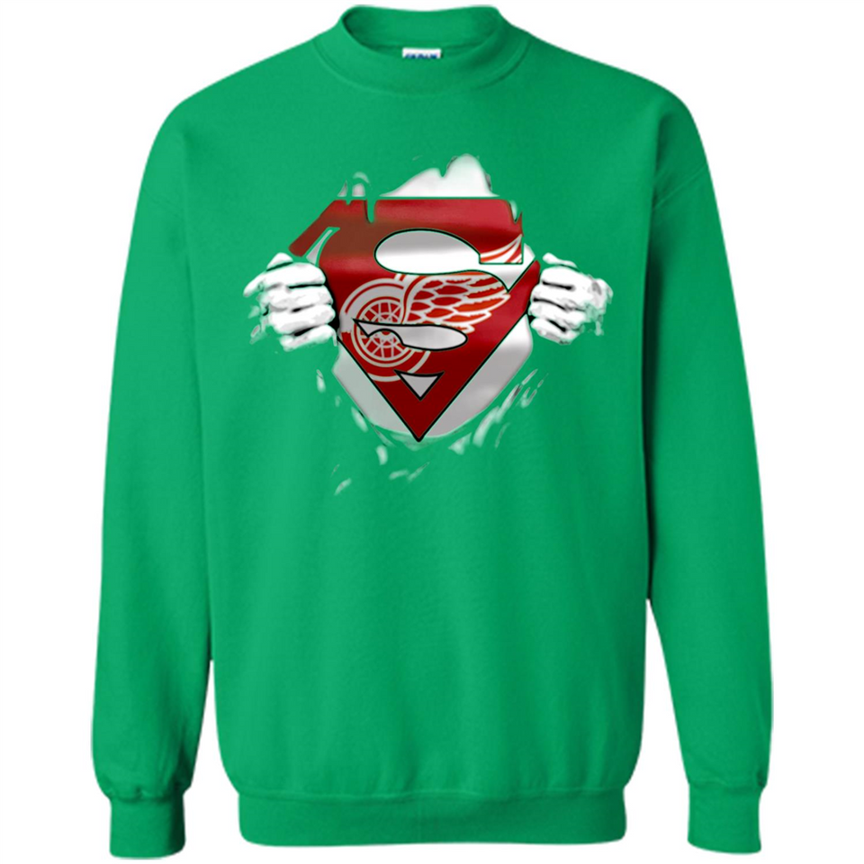 Detroit Red Wings And Superman Fans - Sweatshirt