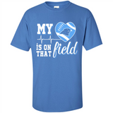 Carolina Panthers Football My Heart is on that Field - Shirt