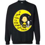 I LOVE YOU TO THE MOON AND BLACK CHARLIE BROWN AND SNOOPY
