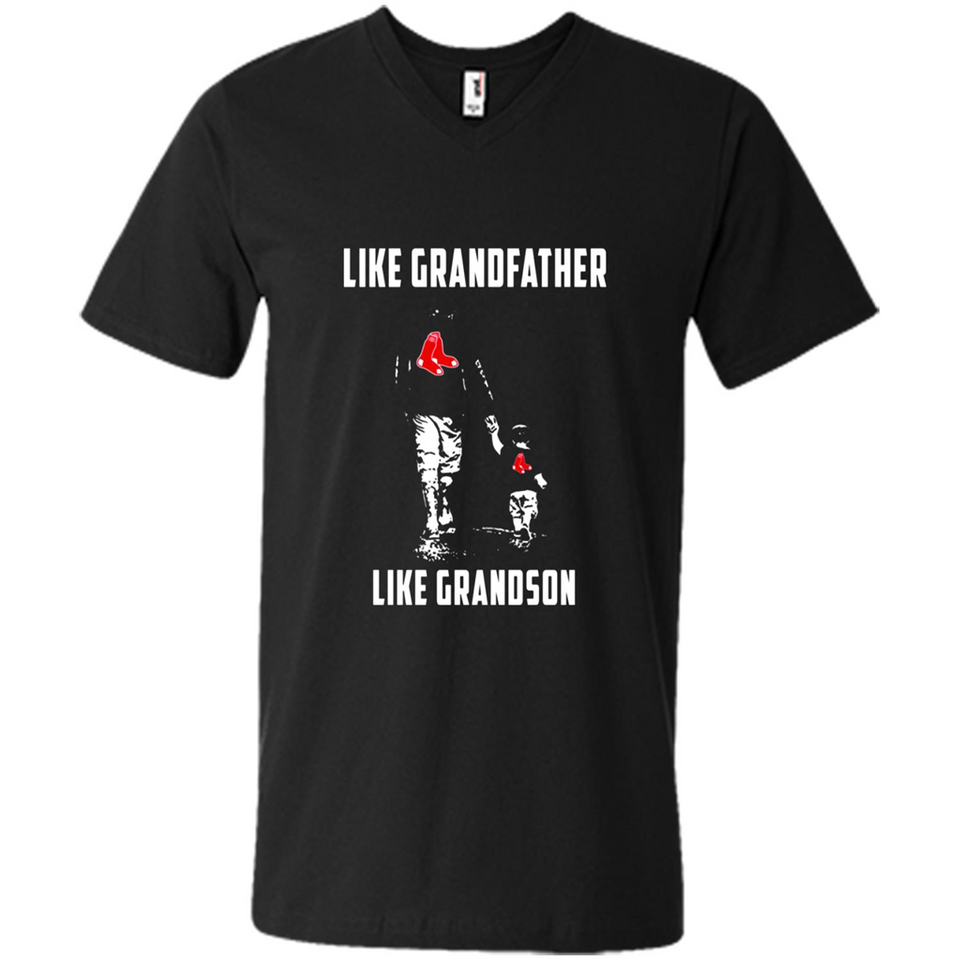 Boston Red Sox GrandFather Like GrandSon - Men's V-Neck