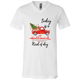 Today is A Hallmark Christmas Movies Kind of Day Sweatshirt - Canvas Unisex V-Neck