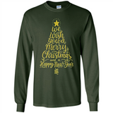 Christmas Tree T-Shirt Funny Mery Christmas Gift Idea - Long Sleeve T-Shirt