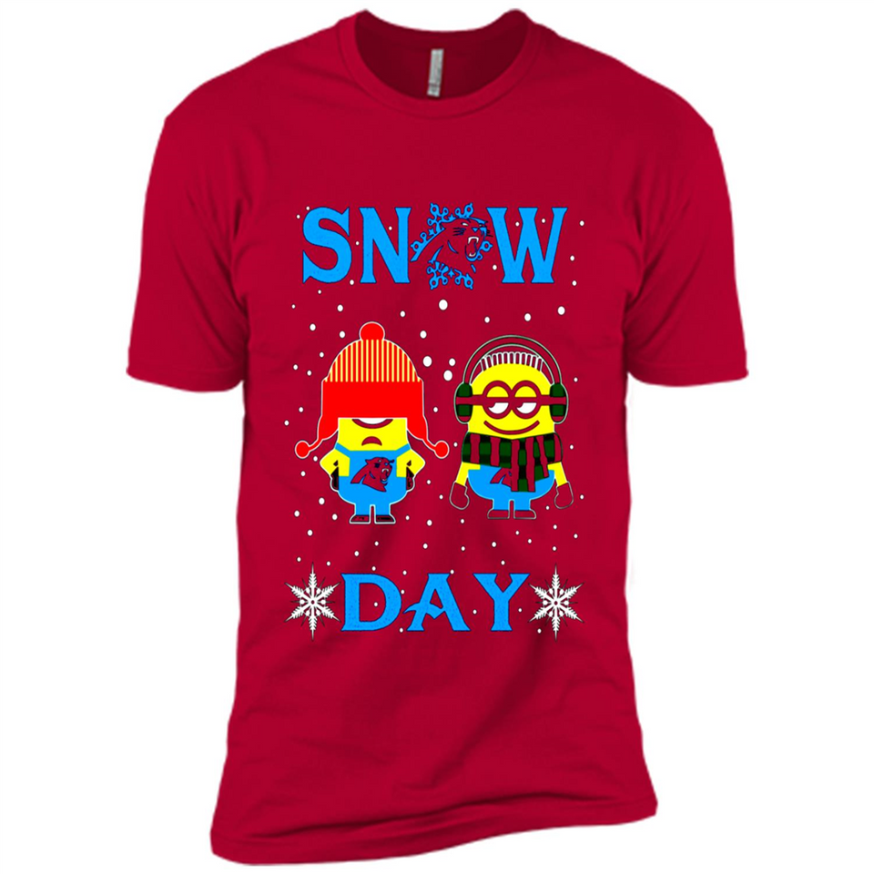 Snow Day Shirt For Carolina Panthers Vs Minion Fans pingpong