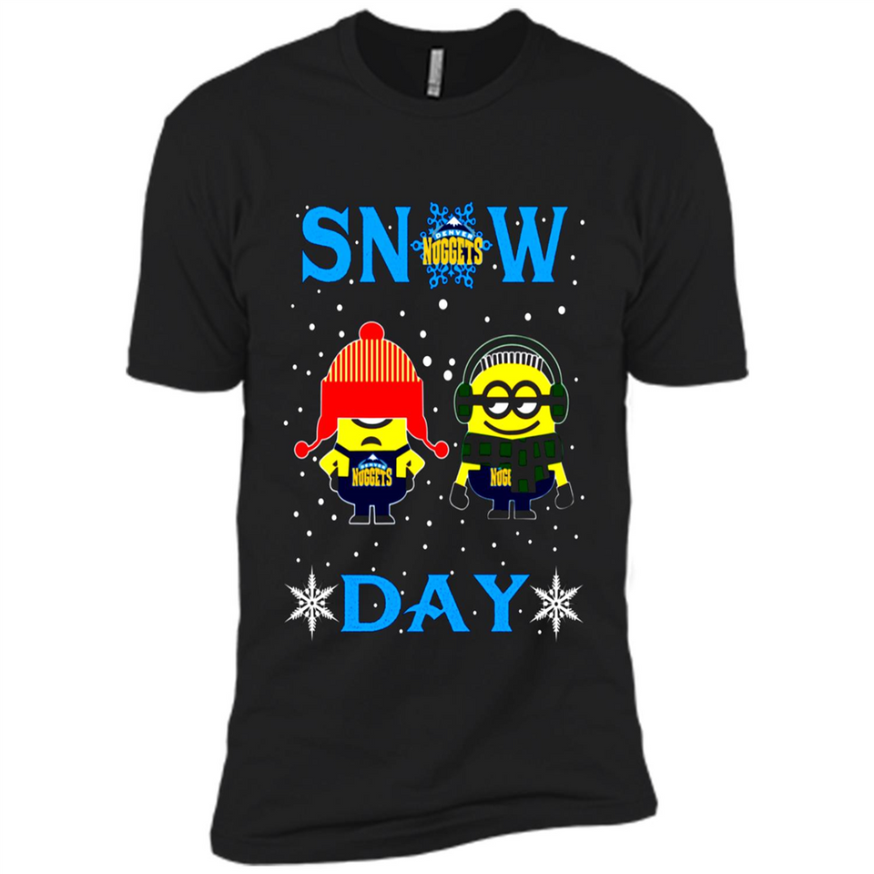 Snow Day Shirt For Denver Nuggets Vs Minion Fans pingpong