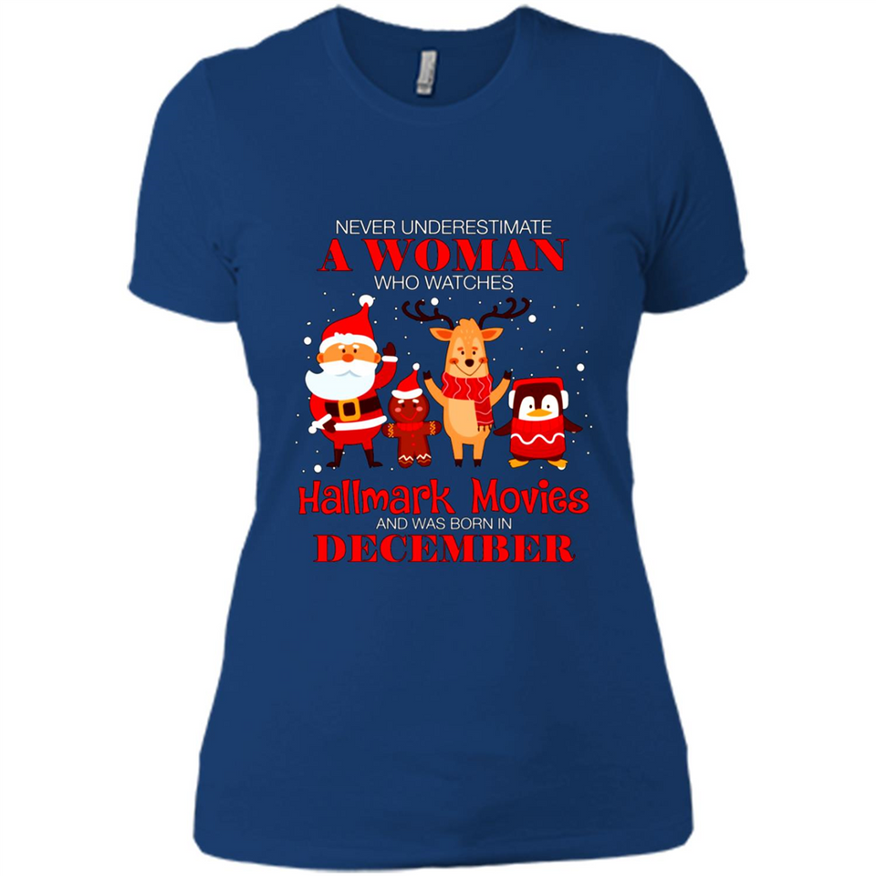 Never Underestimate A December Woman Watches Hallmark Movies Sweatshirt PINGPONG