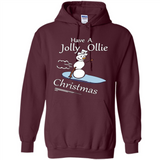 Snowman Snowboarder Tshirt Have Jolly Ollie Christmas