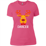Dancer Santa Claus Funny Xmas Holiday T-Shirt - Ladies' Boyfriend T-Shirt