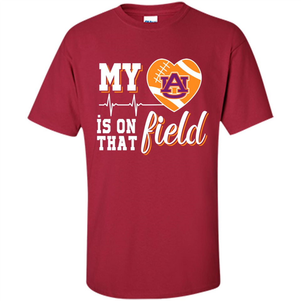 Auburn Tigers Football My Heart is on that Field - Shirt