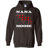 Nana Moose Funny Christmas Plaid Buffalo T-Shirt - Hoodie