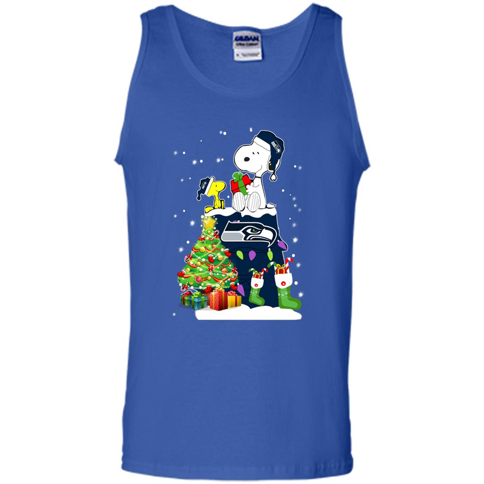 SEATTLE SEAHAWKS SNOOPY & WOODSTOCK CHRISTMAS