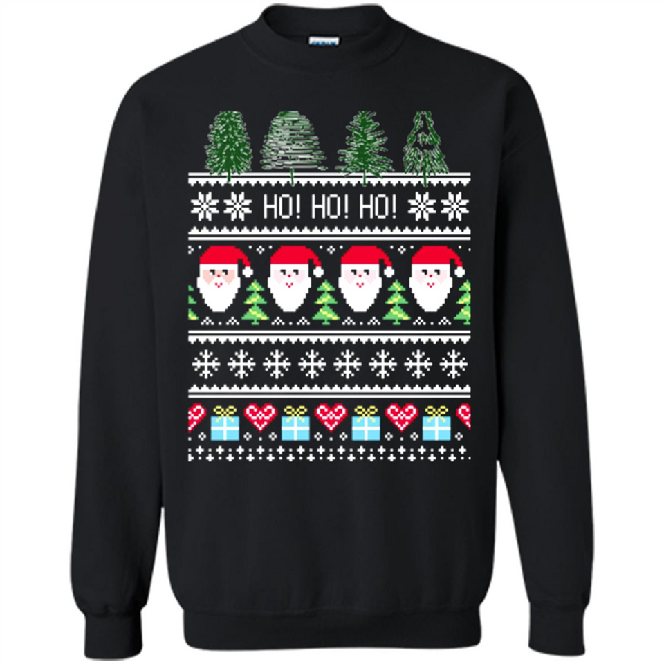 Ugly Merry Christmas Tree Santa Snowflakes