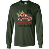 Snoopy This Is My Hallmark Christmas Movies Watching T-Shirt - Long Sleeve T-Shirt