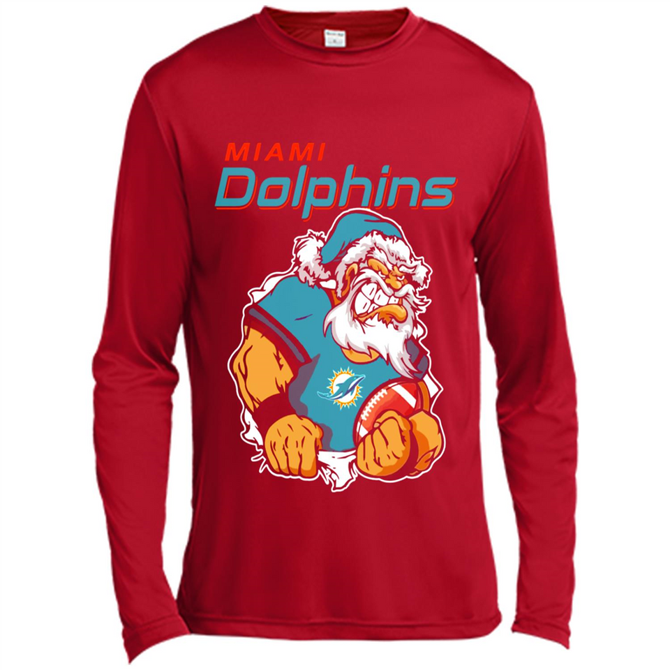 Grumpy Santa Claus Miami Dolphins Football Team PINGPONG