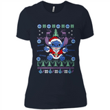Stitch ugly christmas sweater - Ladies' Boyfriend T-Shirt