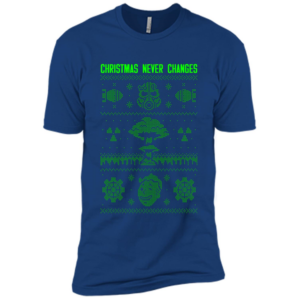 Christmas Ugly Sweater Christmas Never Changes Star Wars - Premium Short Sleeve T-Shirt