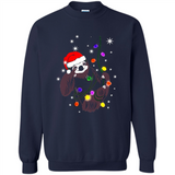 Cute Christmas Choloepus Sloth Santa Led Light Mug - Sweatshirt