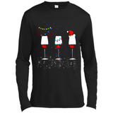 Christmas Red Wine Funny Merry Xmas Sweatshirt - Canvas Long Sleeve T-Shirt