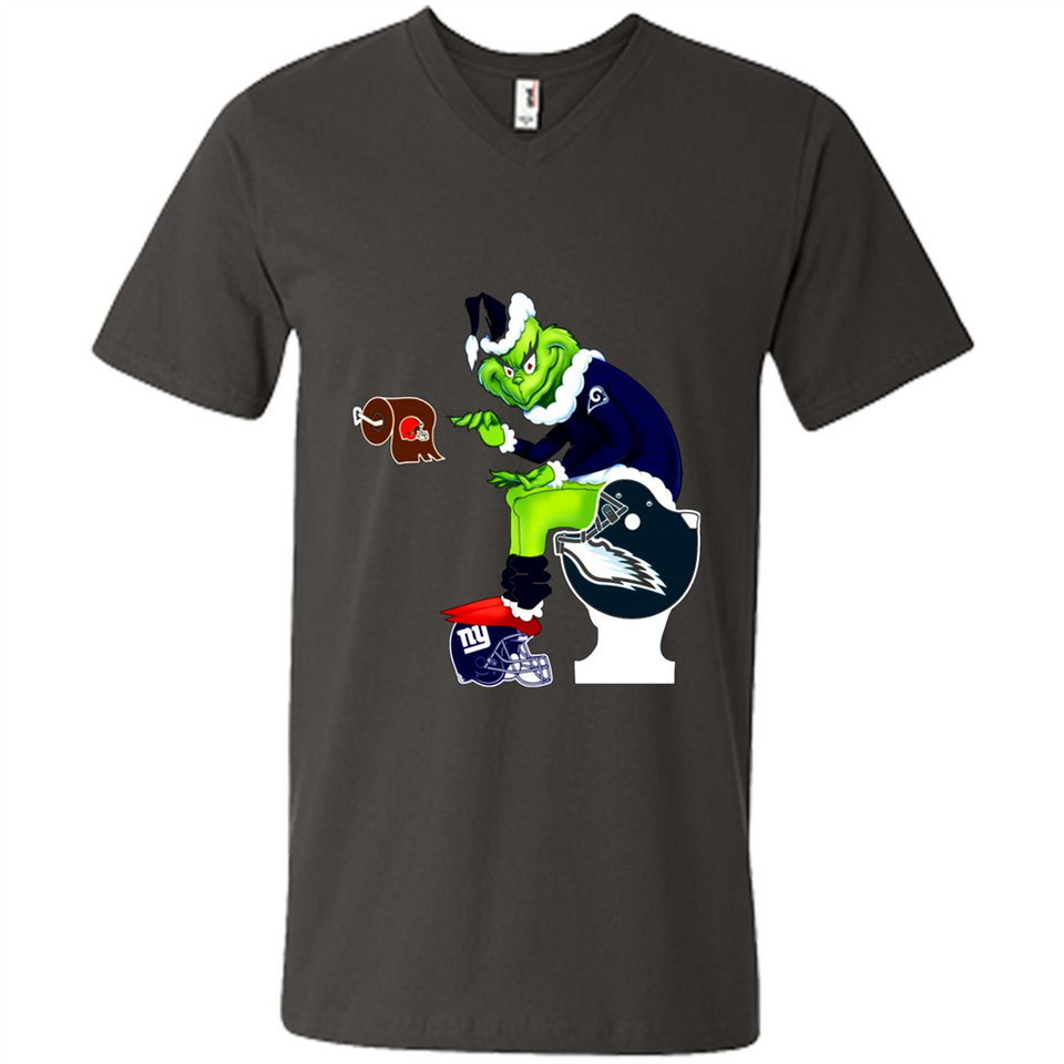 Los Angeles Rams Toilet Grinch Santa Claus Football Fan PINGPONG