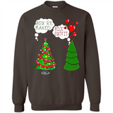 Fir Loves Christmas Tree Funny Undecorated Joke - Sweatshirt