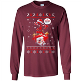 No Christmas for You – Deadpool Santa Claus Ugly Sweater - Long Sleeve T-Shirt
