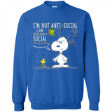 Snoopy I'm Not Anti-Social I Am Selectively Social