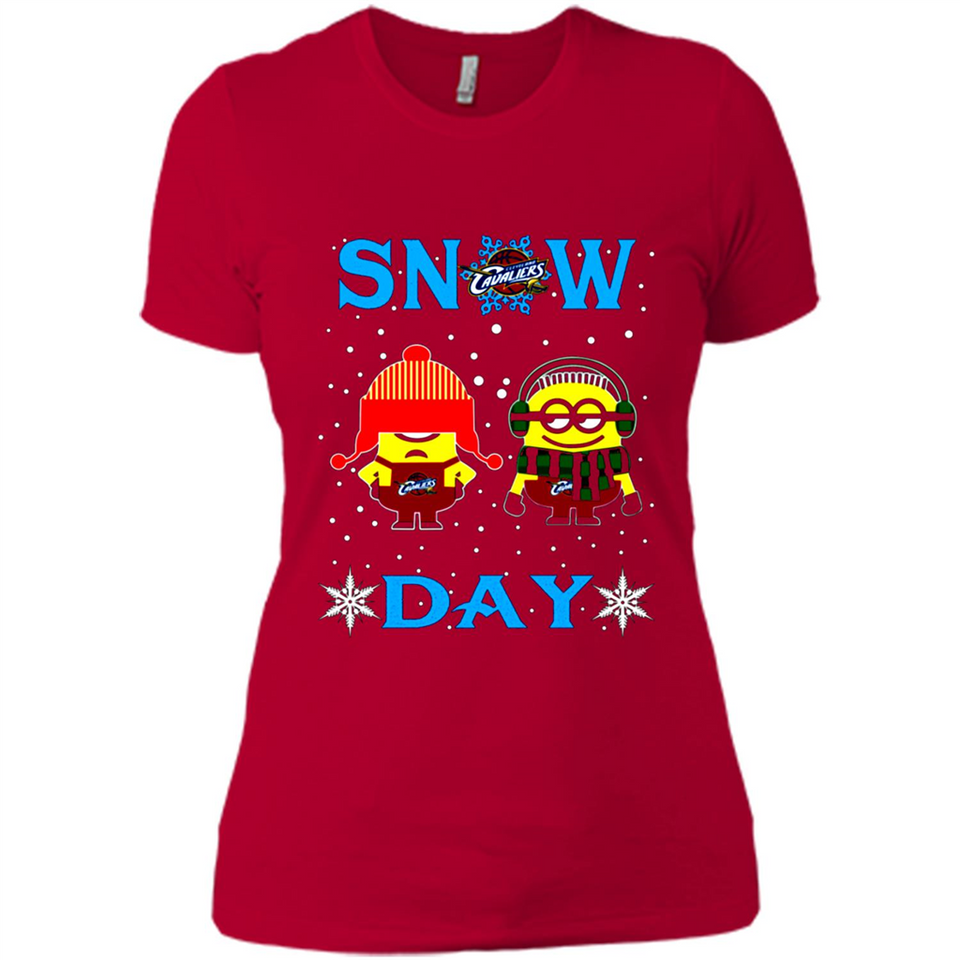 Snow Day Shirt For Cleveland Cavaliers Vs Minion Fans pingpong