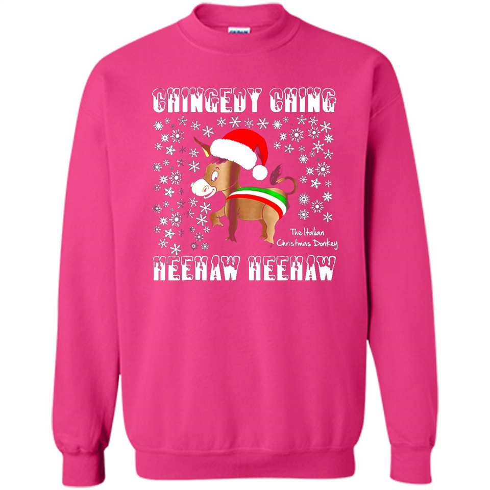 Amazing Dominick The Christmas Donkey-Italian Christmas Donkey - Sweatshirt