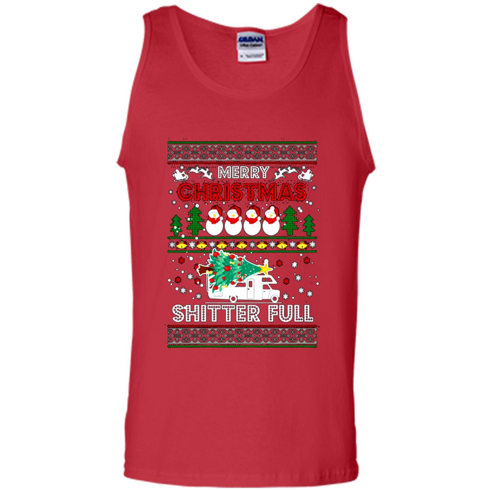 Merry Christmas Shitter Full Christmas Tree Snowman PING PONG