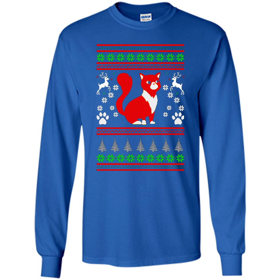 Christmas Ugly Sweater CUTE CATS UGLY CHRISTMAS SWEATERS - Long Sleeve T-Shirt