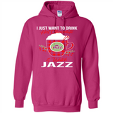 I Just Want To Drink Hot Chocolate & Watch Utah Jazz Ugly Christmas Sweater PINGPONG