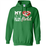 Atlanta Falcons Football My Heart is on that Field - Hoodie