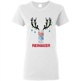 Coors Light Reinbeer Funny Beer Reindeer Christmas Sweatshirt - Ladies Short-Sleeve