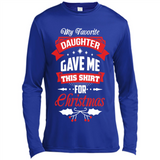 My Favorite Daughter Gave Me This Shirt For Christmas Gift - Canvas Long Sleeve T-Shirt