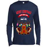 Seattle Seahawks NFL Reindeer Funny Merry Christmas And Happy New Year