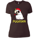 Pugicorn Pug Unicorn Funny Shirt PINGPONG - Ladies' Boyfriend T-Shirt