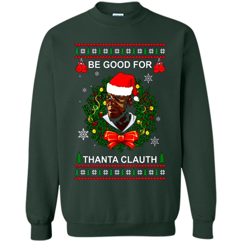 Mike Tyson Thanta Clauth Santa Claus Christmas sweater PINGPONG