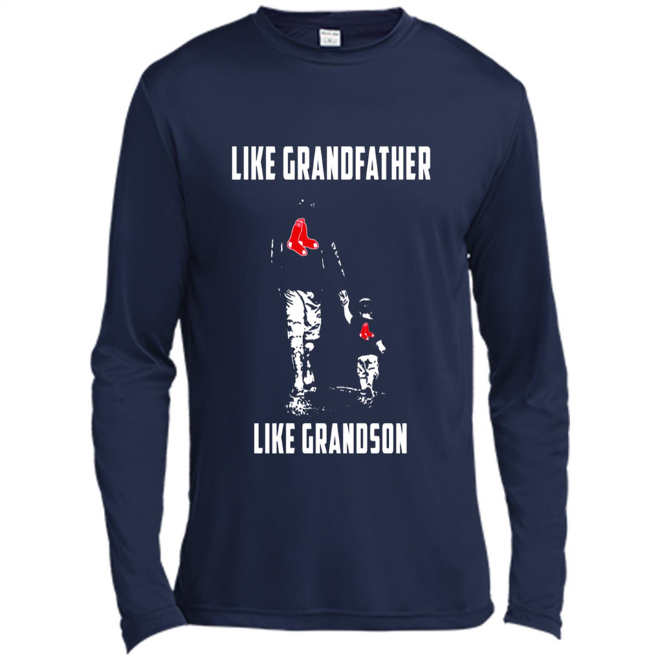 Boston Red Sox GrandFather Like GrandSon - Canvas Long Sleeve T-Shirt