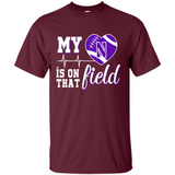 Northwestern Wildcats Football My Heart is on that Field - Shirt