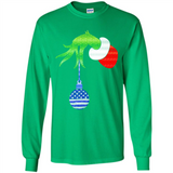 Grinch Holding American Flag ornament Christmas