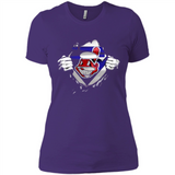 Cleveland Indians And Superman Fans - Ladies' Boyfriend T-Shirt