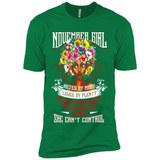 November Girl Flower - Premium Short Sleeve T-Shirt