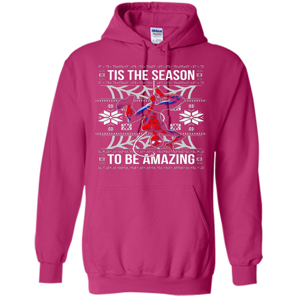 Marvel Spider Man Tis The Season To Be Amazing Ugly Christmas Mug PINGPONG - Hoodie