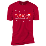 Mens Christmas Funcle The Cool Fun Uncle Definition Xmas - Premium Short Sleeve T-Shirt