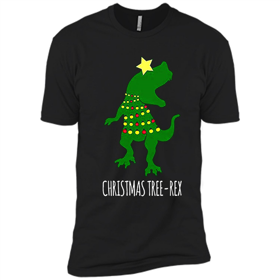 Christmas Tree Rex - Premium Short Sleeve T-Shirt
