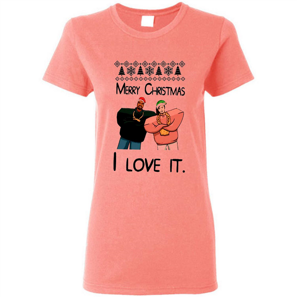 Drake Merry Christmas I love it sweatshirt PINGPONG - Ladies Short-Sleeve