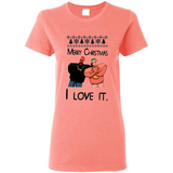 Drake Merry Christmas I love it sweatshirt PINGPONG - Ladies Short-Sleeve